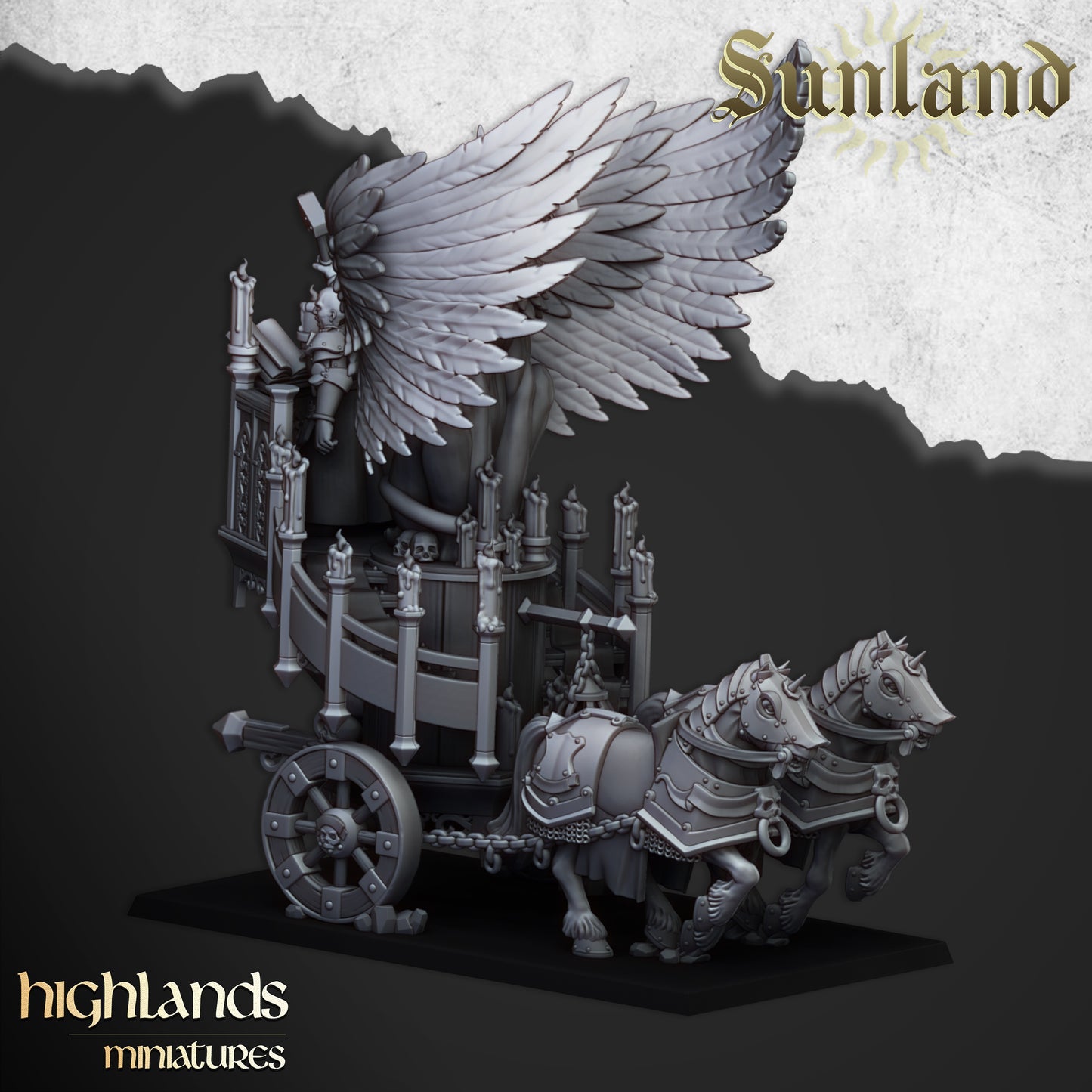 Sunland Altar on Chariot | Sunland, Empire of the Sun | Highlands Miniatures
