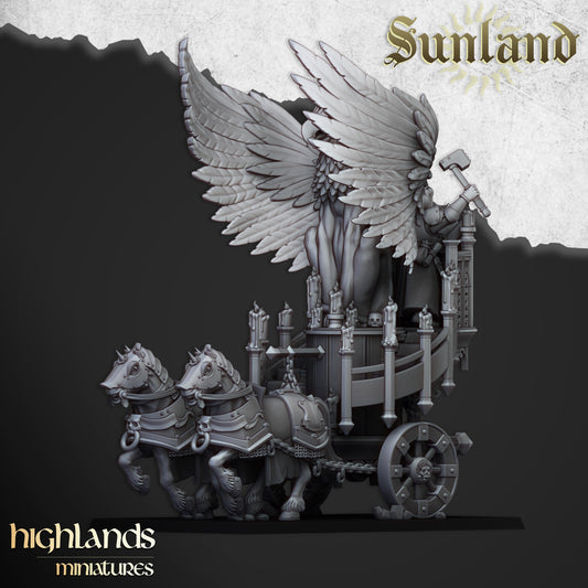 Sunland Altar on Chariot | Sunland, Empire of the Sun | Highlands Miniatures