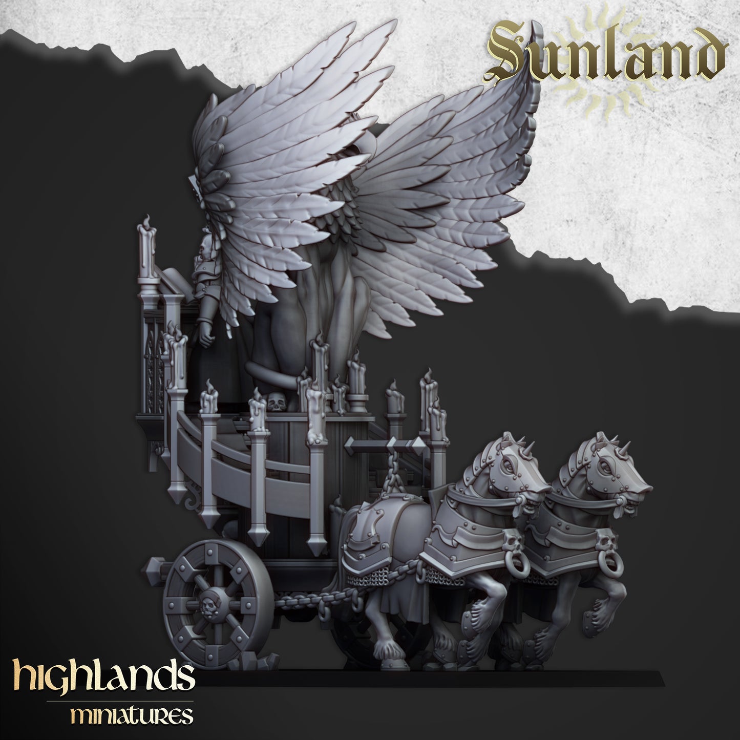 Sunland Altar on Chariot | Sunland, Empire of the Sun | Highlands Miniatures
