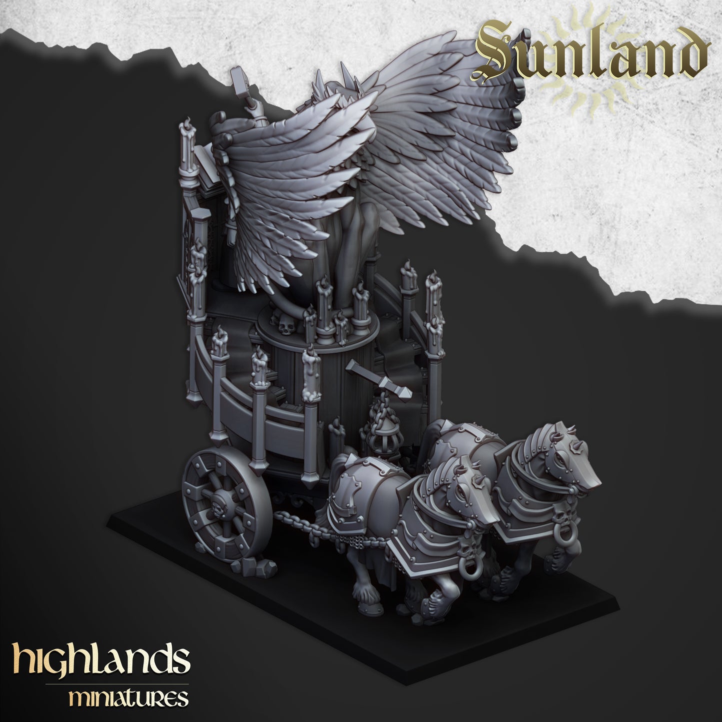 Sunland Altar on Chariot | Sunland, Empire of the Sun | Highlands Miniatures