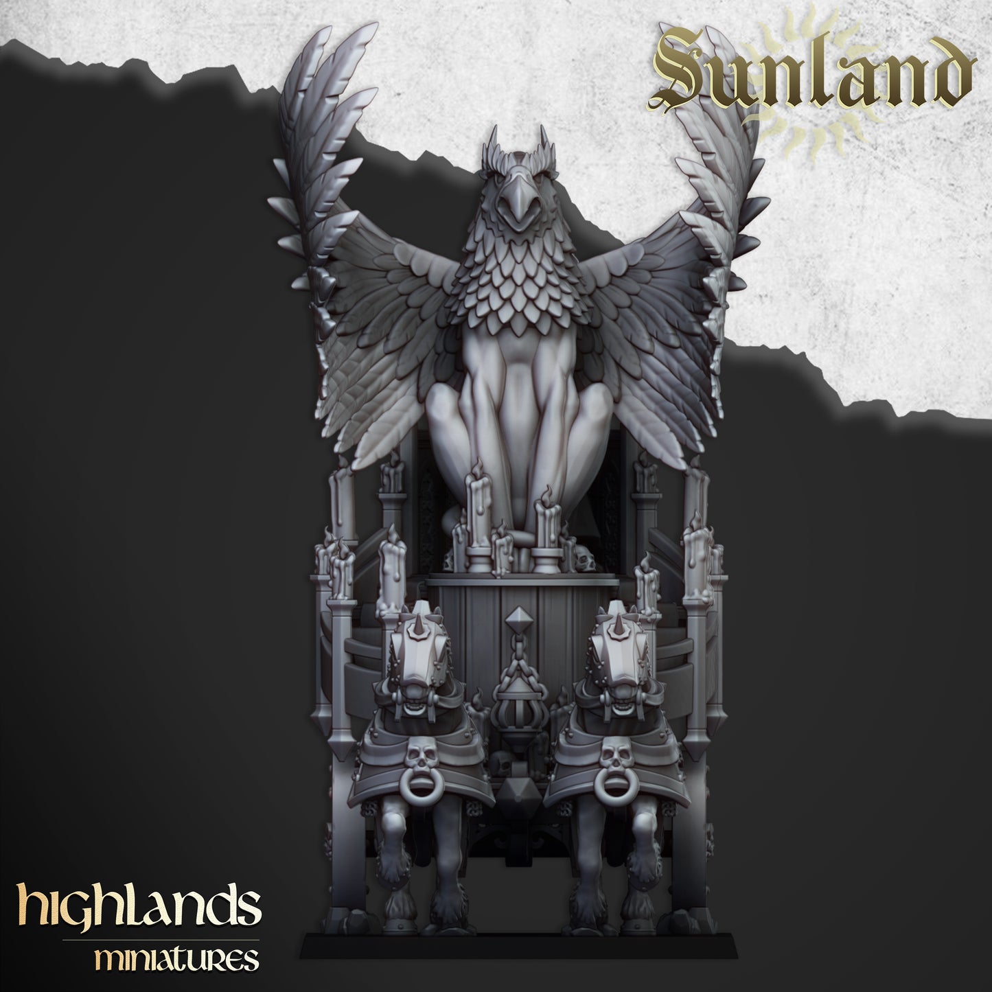 Sunland Altar on Chariot | Sunland, Empire of the Sun | Highlands Miniatures