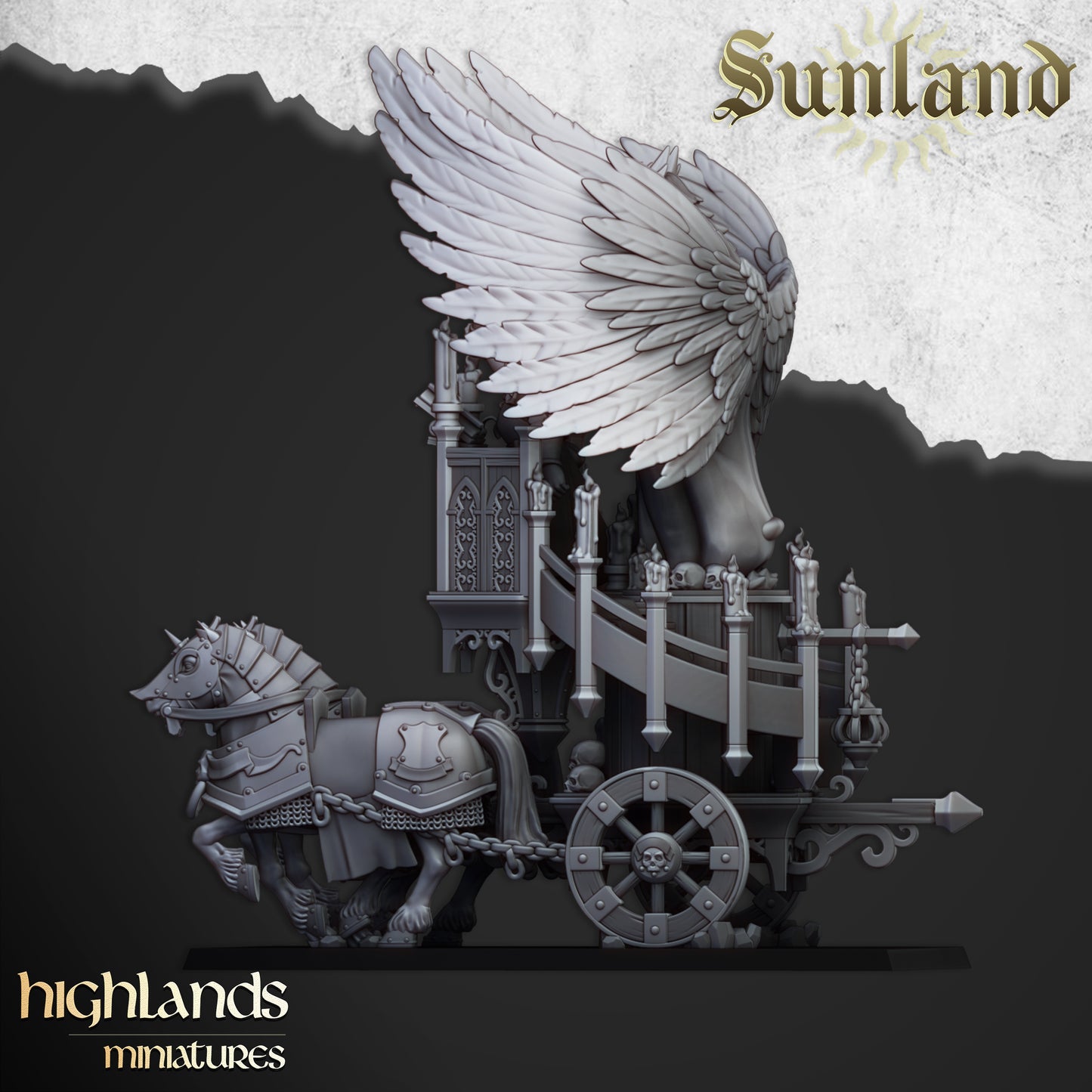 Sunland Altar on Chariot | Sunland, Empire of the Sun | Highlands Miniatures
