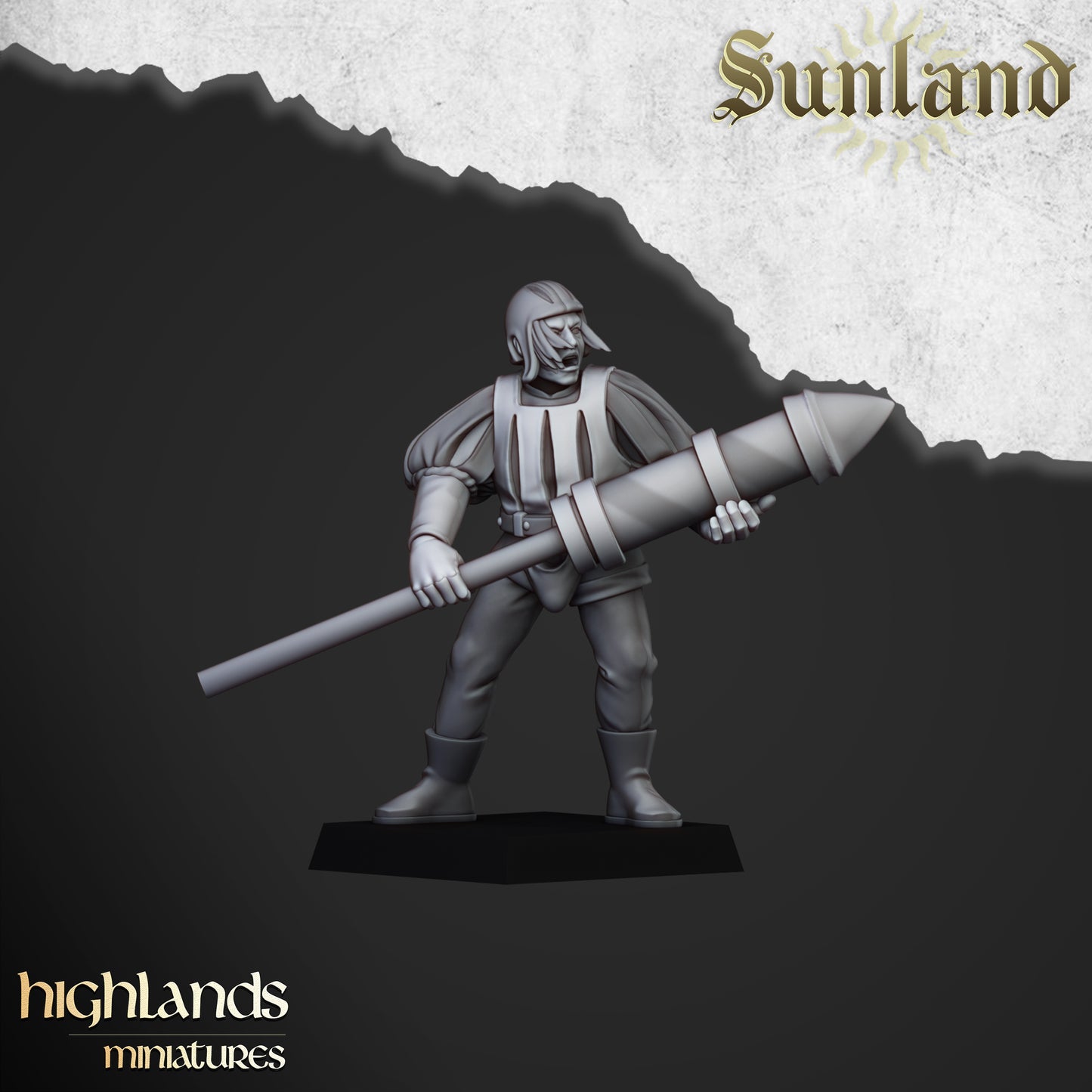 Sunland Rocket Launcher | Sunland, Empire of the Sun | Highlands Miniatures