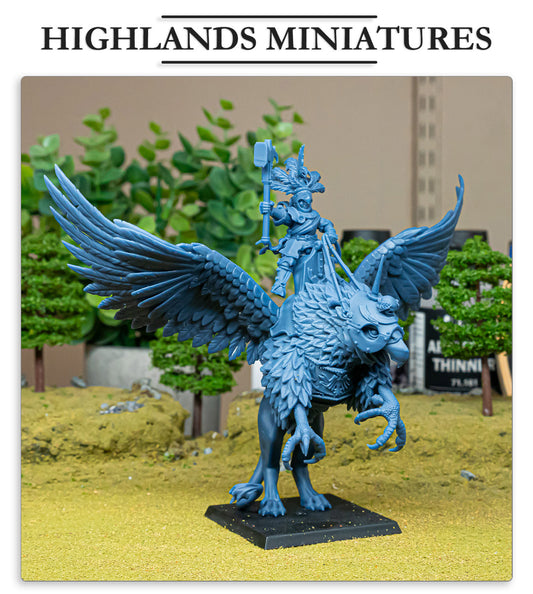 Sunland Emperor on Griffon | Sunland, Empire of the Sun | Highlands Miniatures