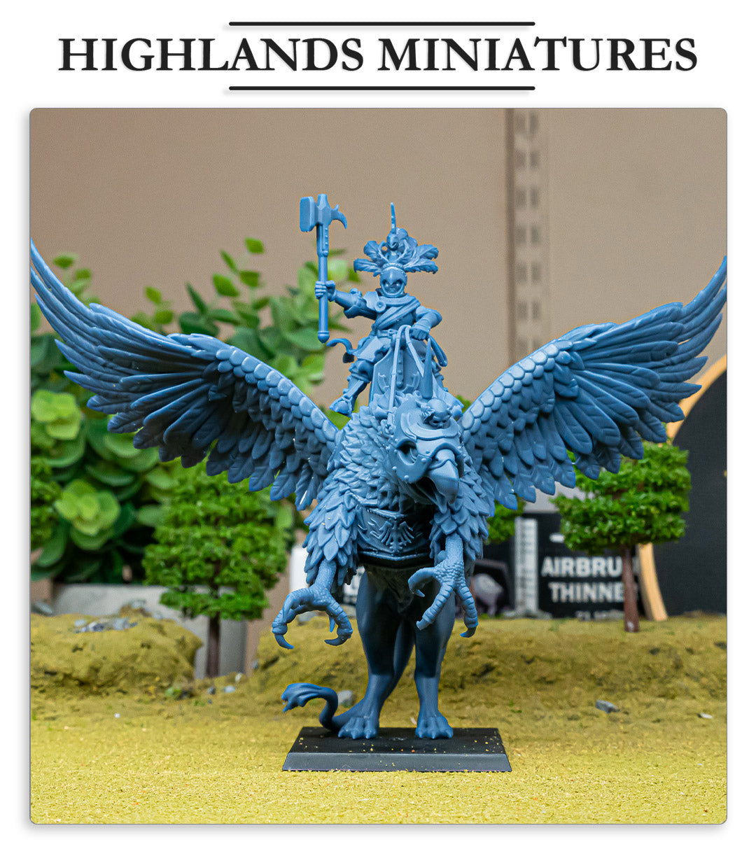 Sunland Emperor on Griffon | Sunland, Empire of the Sun | Highlands Miniatures
