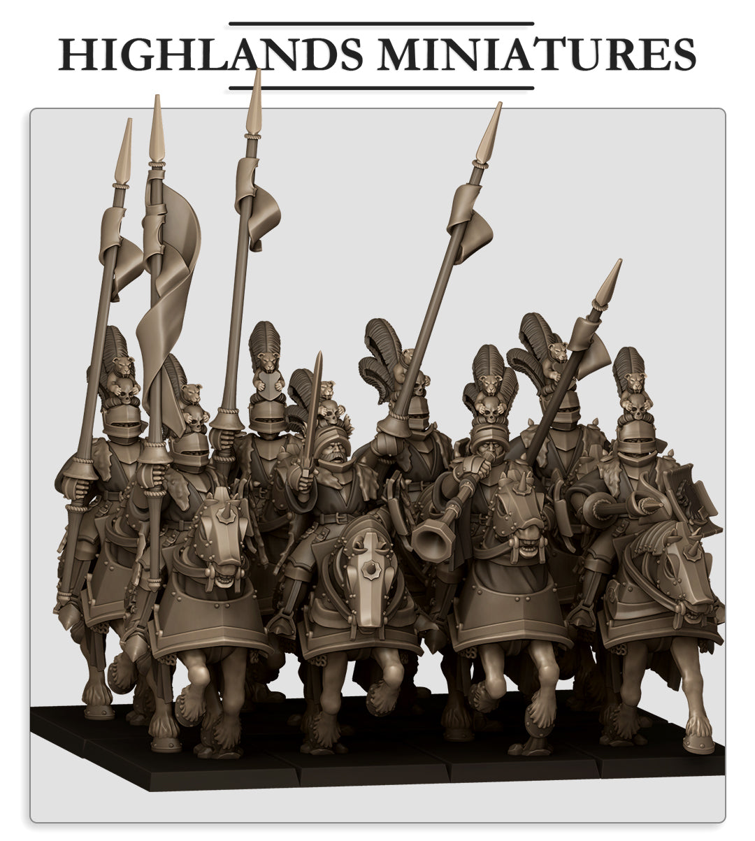 Fierce Claw Knights | Sunland, Empire of the Sun | Highlands Miniatures