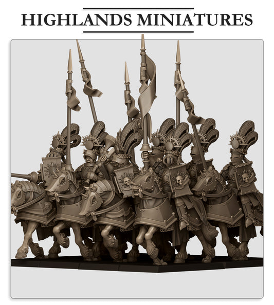 Golden Flames Knights | Sunland, Empire of the Sun | Highlands Miniatures