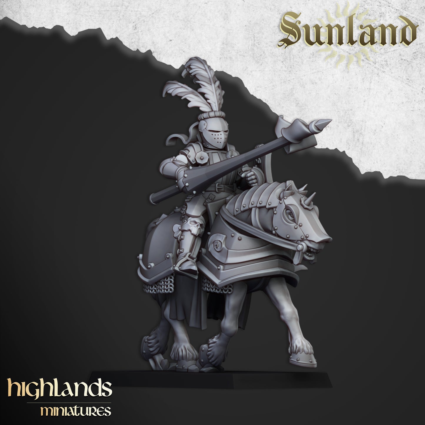Sunland Mounted Knights (Remastered) | Sunland, Empire of the Sun | Highlands Miniatures