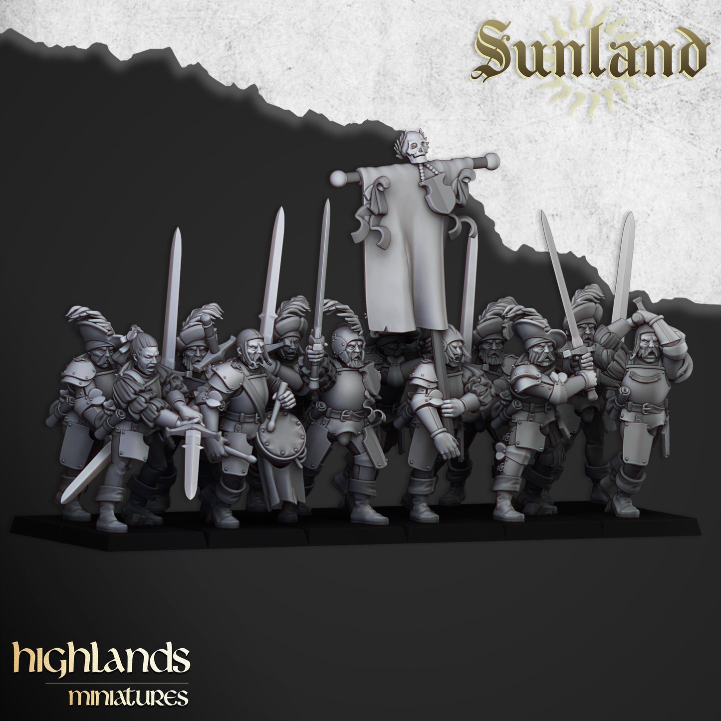 Sunland Landsknecht | Sunland, Empire of the Sun | Highlands Miniatures