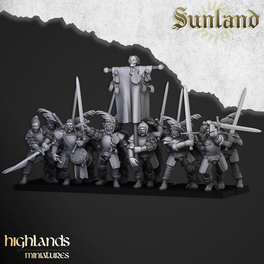 Sunland Landsknecht | Sunland, Empire of the Sun | Highlands Miniatures