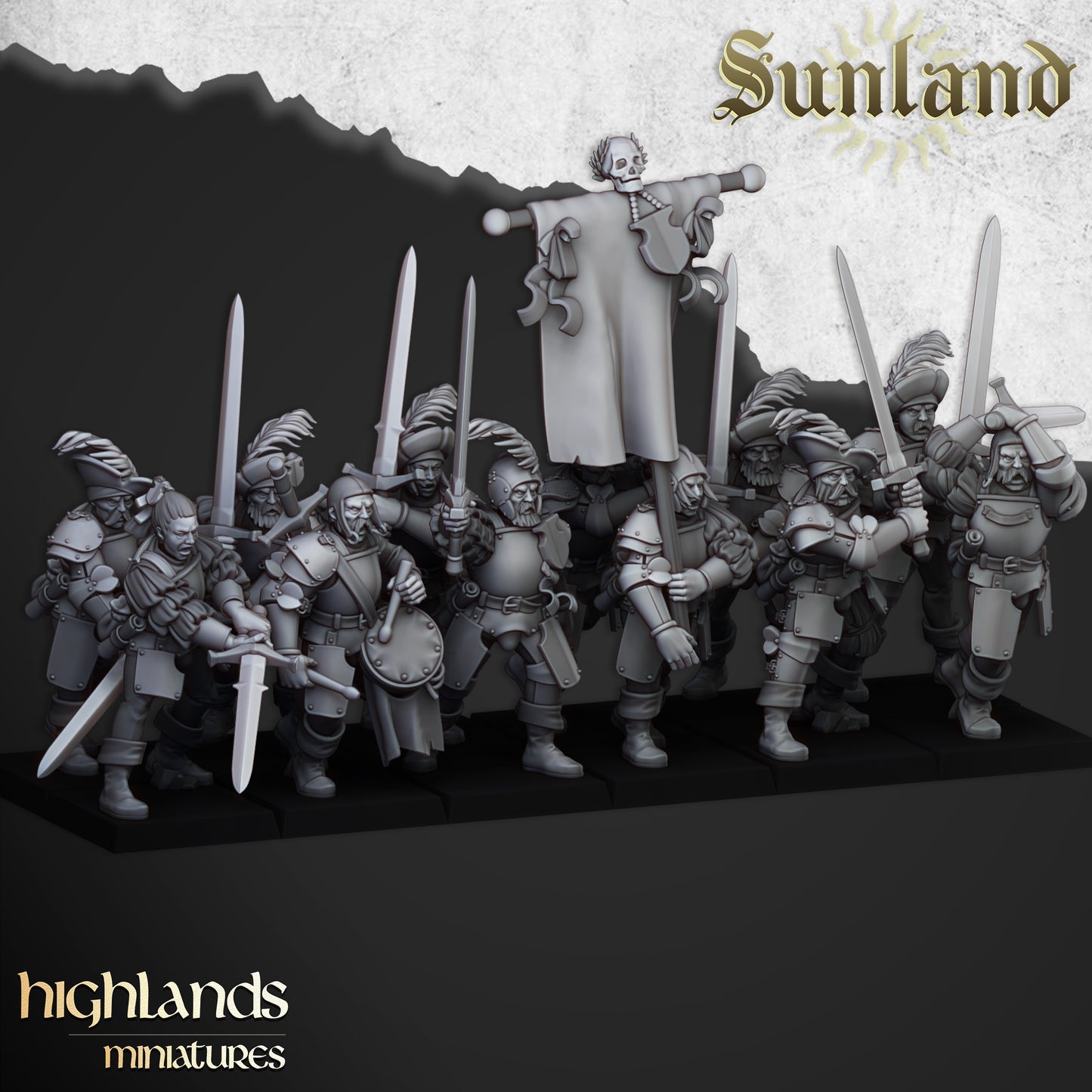 Sunland Landsknecht | Sunland, Empire of the Sun | Highlands Miniatures