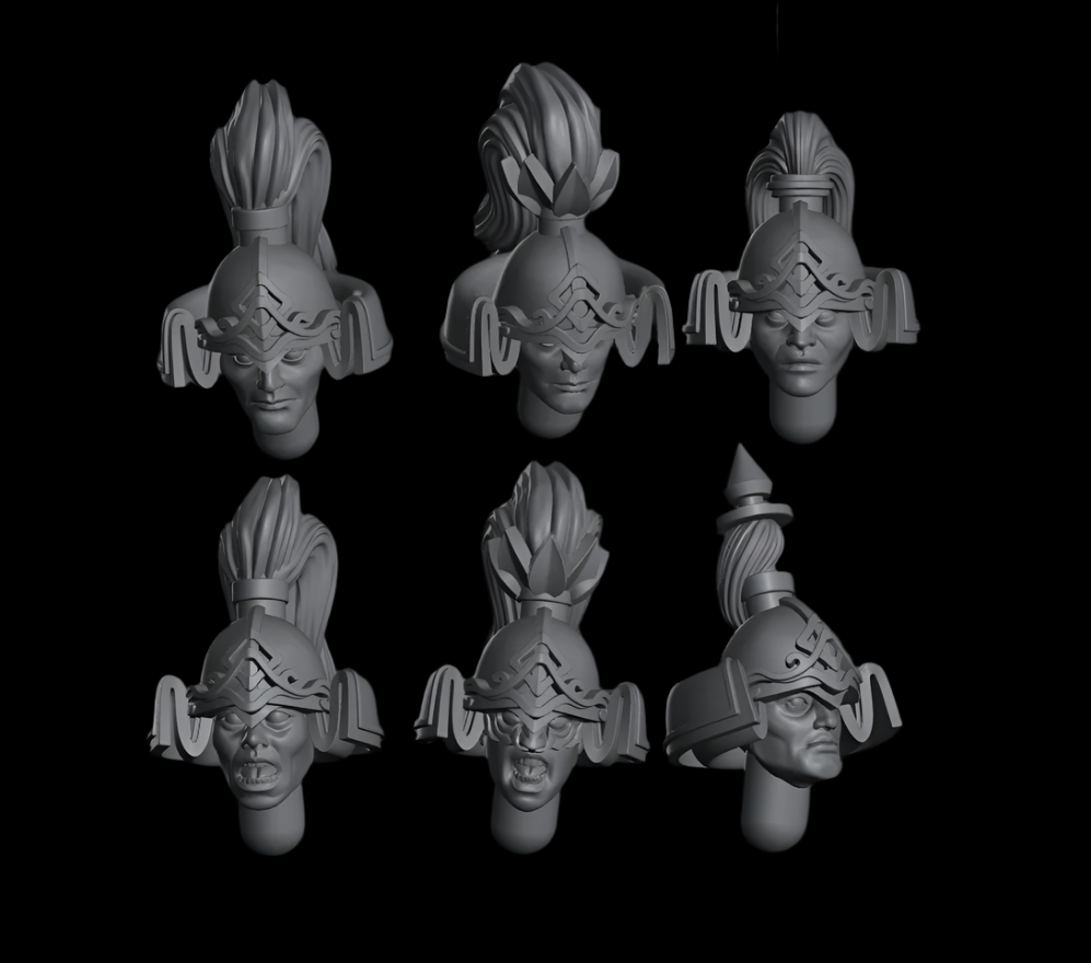 Longma Rider Heads | Grand Cathay | Kyoushuneko Miniatures