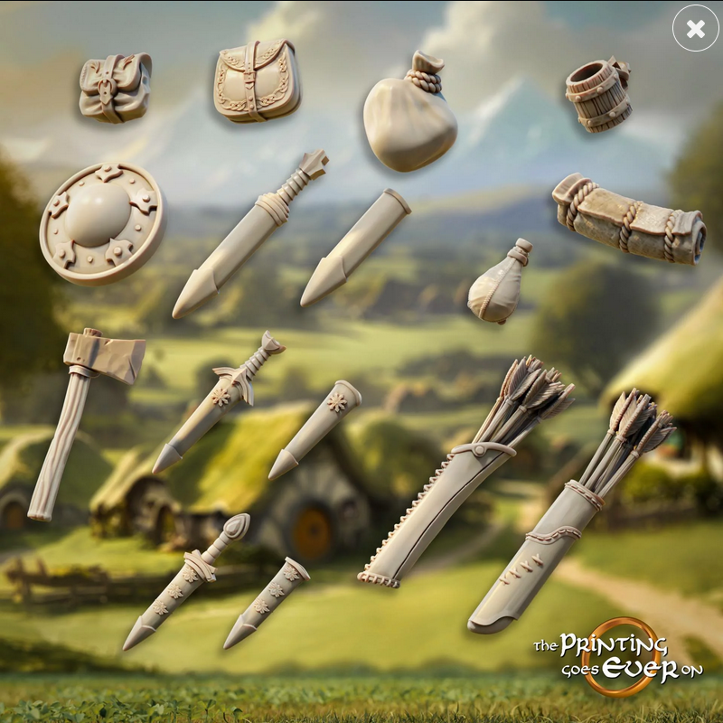 Custom Printed Halfling! | Greenshire Vigilantes | MESBG | The Printing Goes Ever On