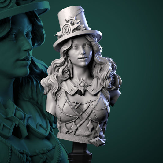Stylish Betty - Bust | The Forest Shadow | Bust | Resin 3D Printed Miniature | White Werewolf Tavern