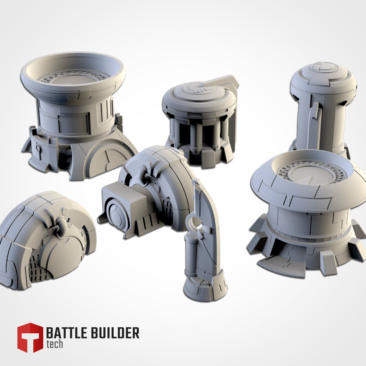 Xenos Scatter Buildings | Scatter Terrain | Txarli Factory | Table Top Gaming