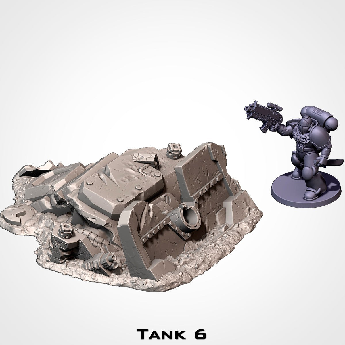 Crashed Tanks | Scatter Terrain | Txarli Factory