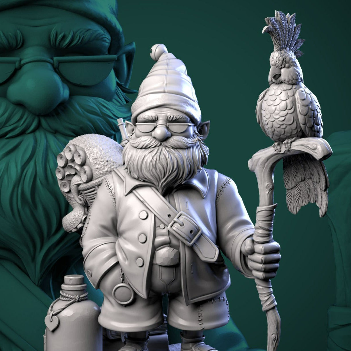 The Extraordinary Stiltson | Monstrooffice | Multiple Scales | Resin 3D Printed Miniature | White Werewolf Tavern