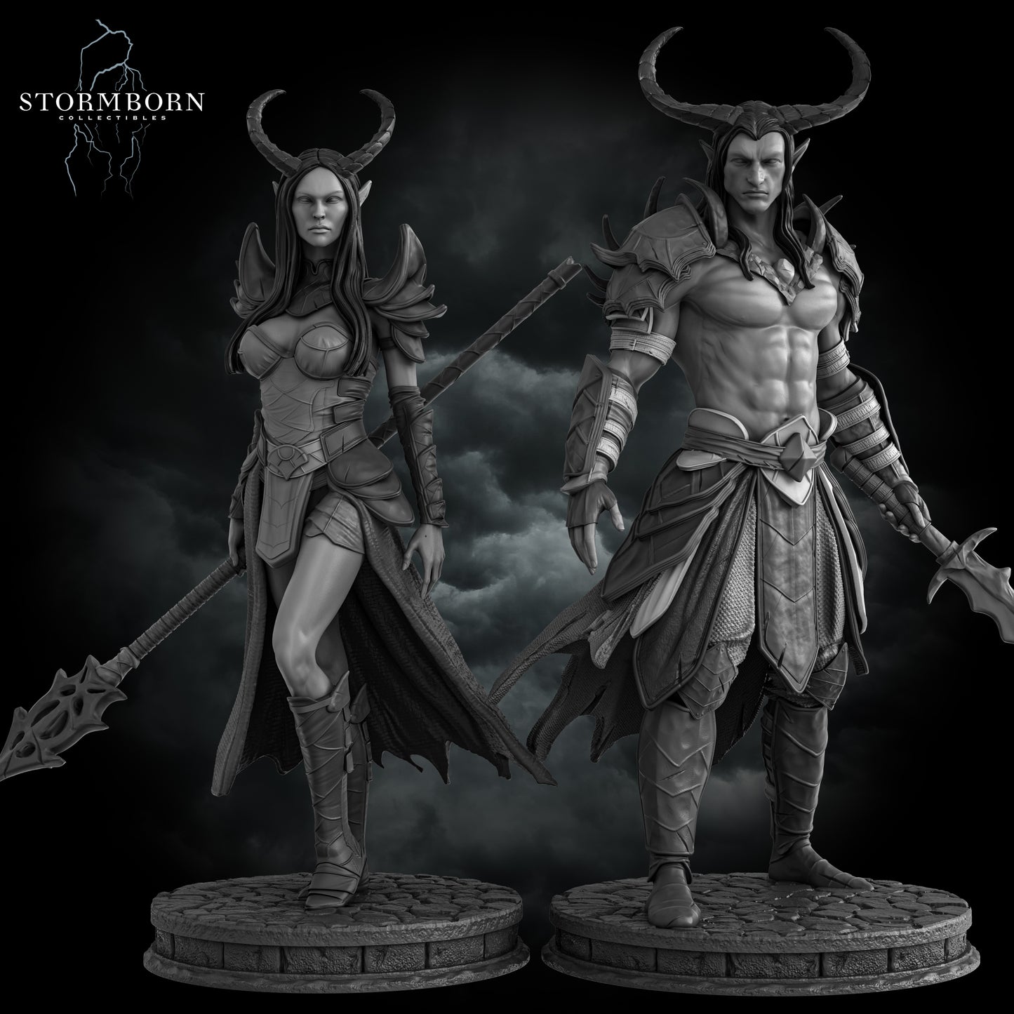 Morrigan the Tiefling Sorceress | Stormborn Collectibles