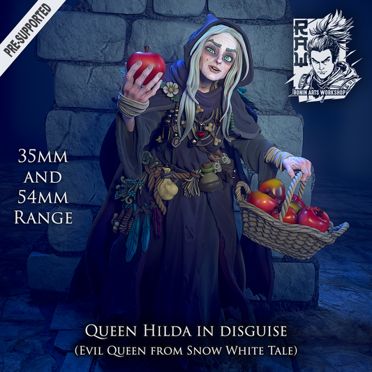 Queen Hilda (Disguised) | The Coven of Royal Grace | 28mm-120mm Scale | Ronin Arts Workshop