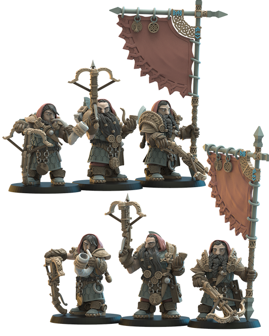 Armbrøst Guard | Niavellir Dwarves | Lost Kingdom Miniatures