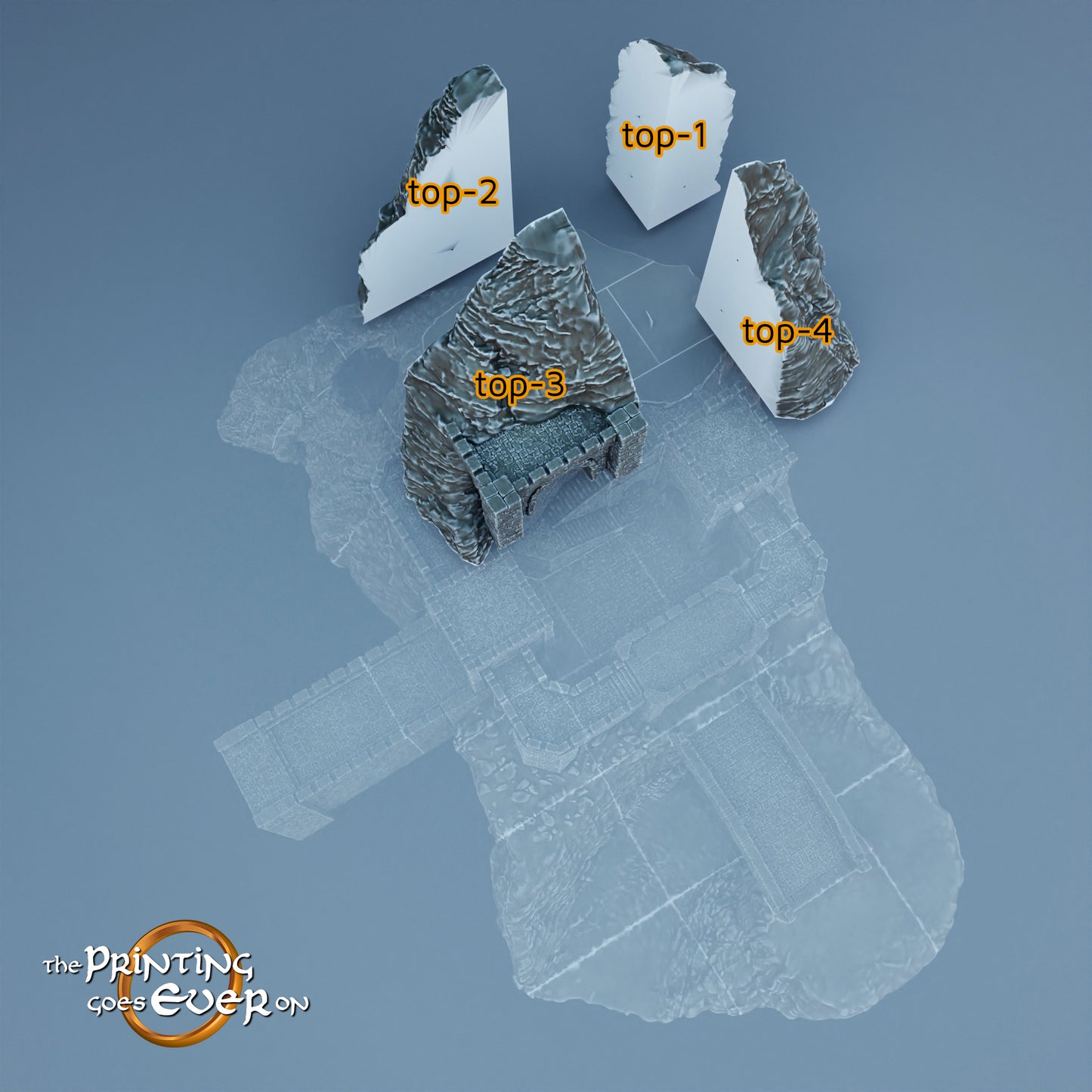 Mountain Fortress | The Printing Goes Ever On | Buildings and Terrain