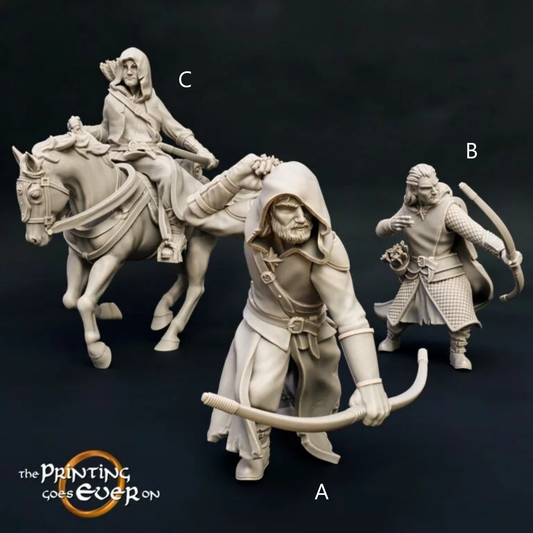 Rangers with Bows | The Ashen Rangers | MESBG | The Printing Goes Ever On