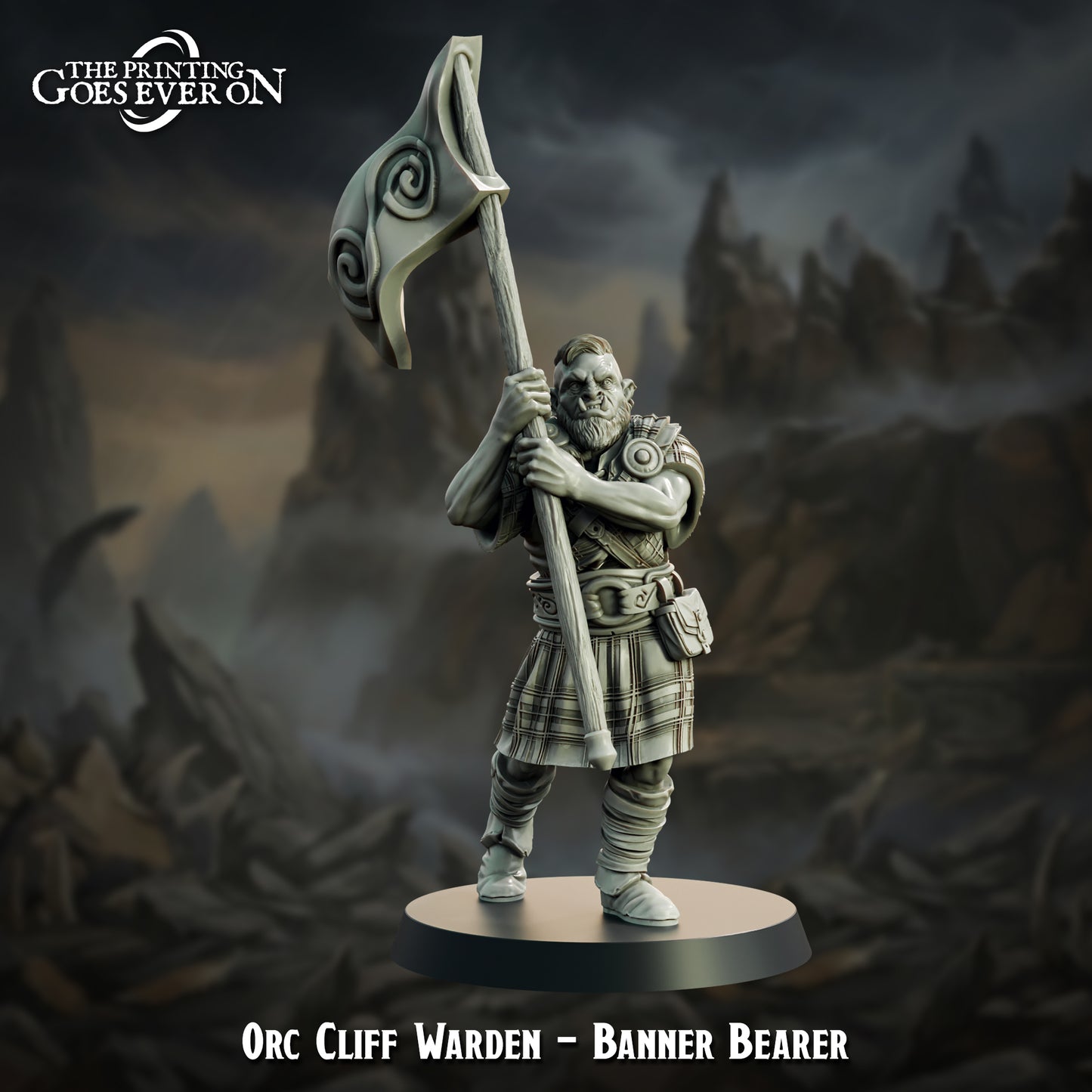 Orc Cliff Warden Banner Bearer