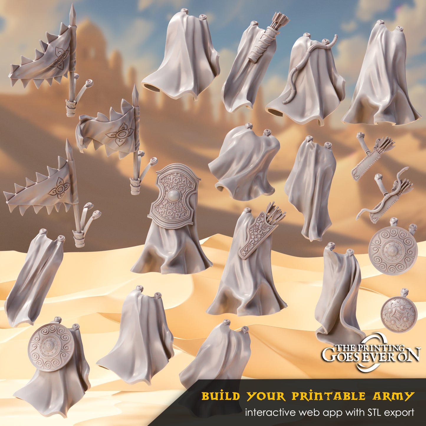 Bits - Araby Cloaks | Tales of the Desert Clans | The Printing Goes Ever On