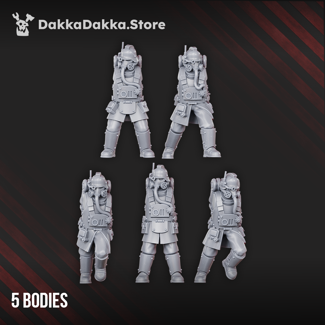 Death Corps Spec Ops conversion parts, 32mm resin, Dakka Dakka Store