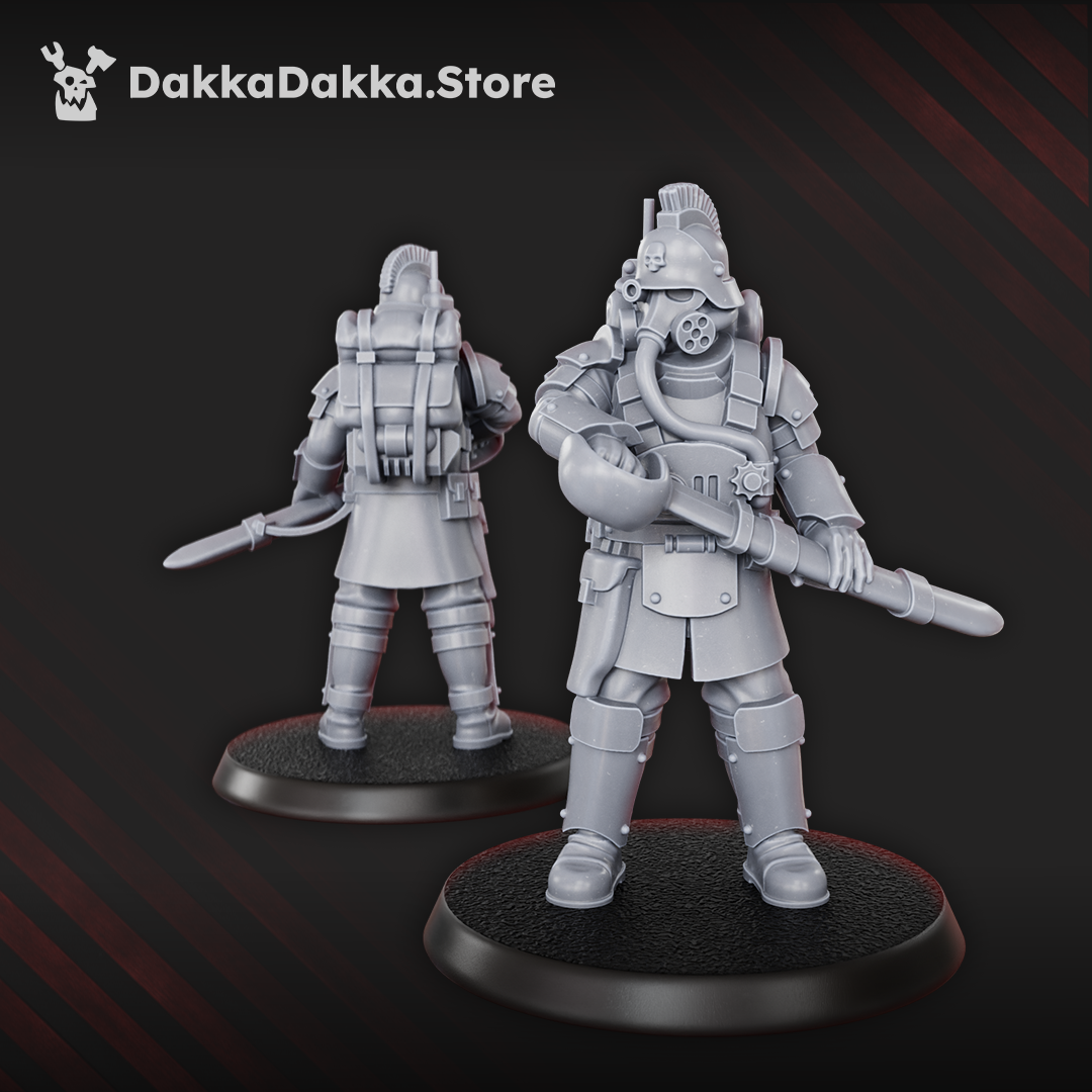 Individual painted trench soldier model by Dakka Dakka Store
