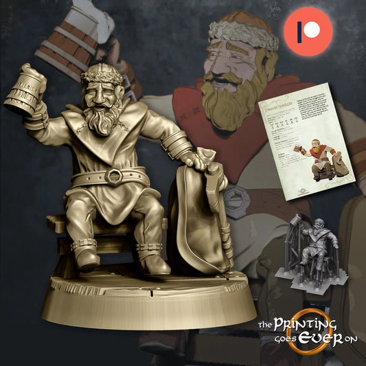 Traveling Dwarf | The Town of Breie | MESBG | The Printing Goes Ever On