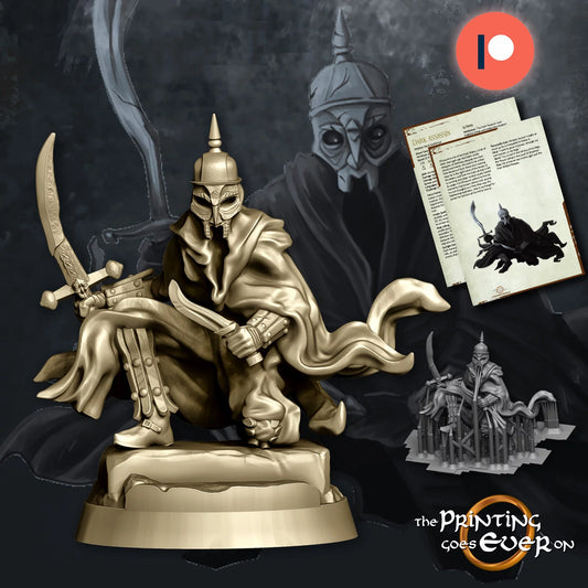 Dark Assassin – On Foot and Mounted | Waylay at Fehntop | MESBG | The Printing Goes Ever On