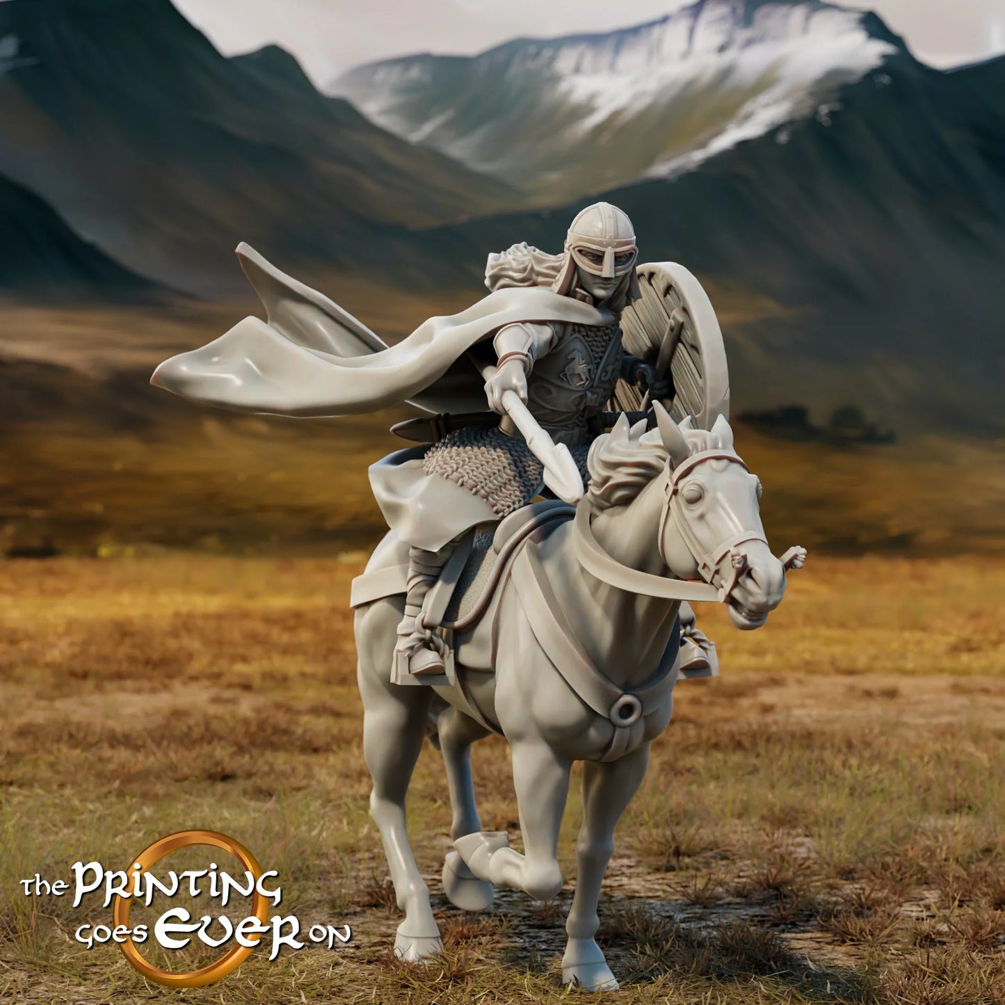 Princess Eadwela – On Foot and Mounted | Last Stand | MESBG | The Printing Goes Ever On