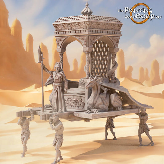 Easterner Emperor Palanquin | Sands of the East | MESBG | The Printing Goes Ever On