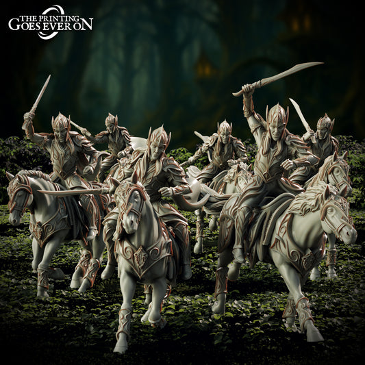 Elven Knights | Elderwood Elves | MESBG | The Printing Goes Ever On