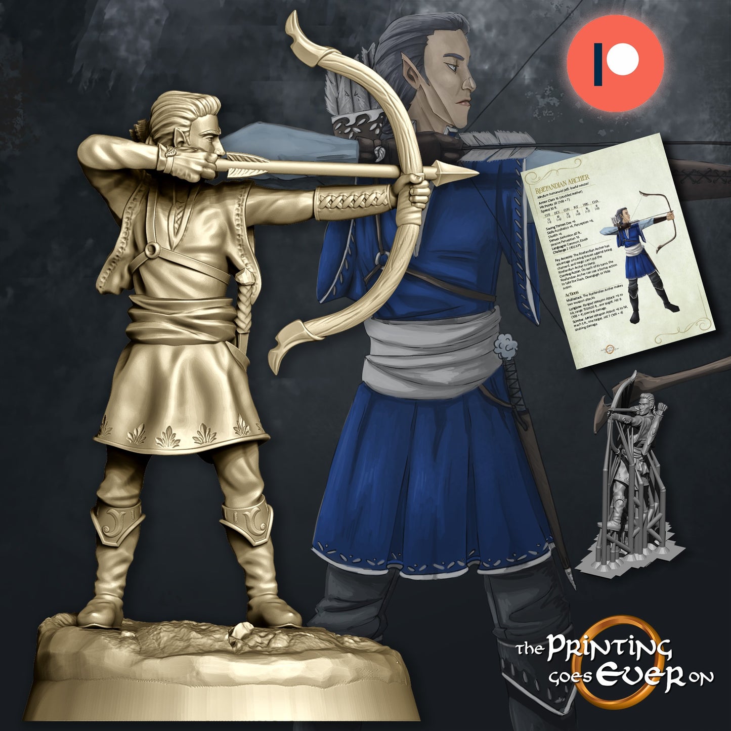 Elven Soldiers | Crossing the River | MESBG | The Printing Goes Ever On