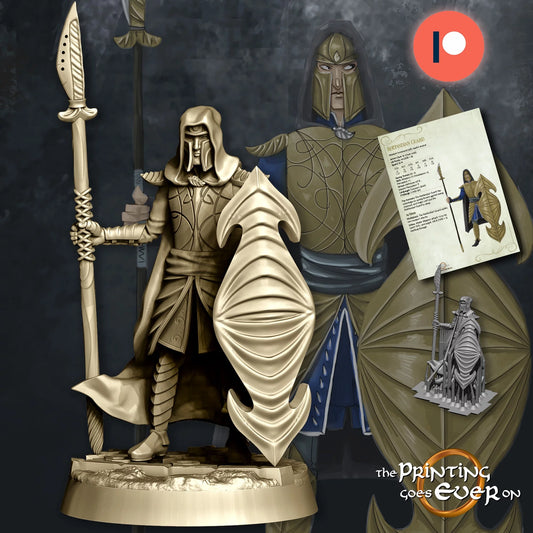 Elven Soldiers | Crossing the River | MESBG | The Printing Goes Ever On