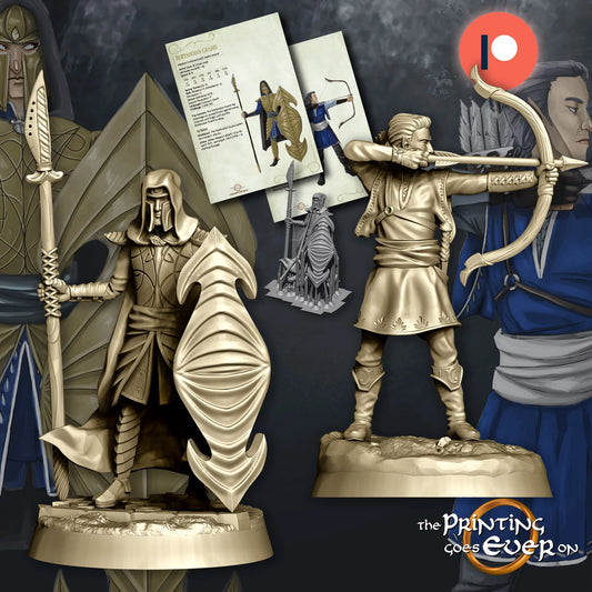 Elven Soldiers | Crossing the River | MESBG | The Printing Goes Ever On
