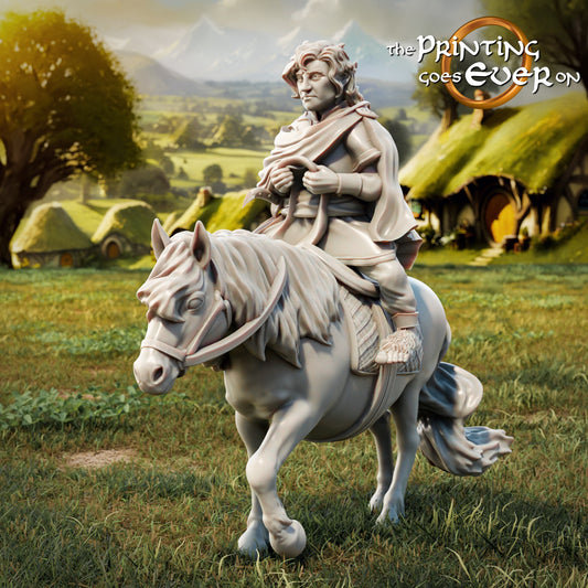 Four Halflings – Mounted | Halfling Rebellion | MESBG | The Printing Goes Ever On