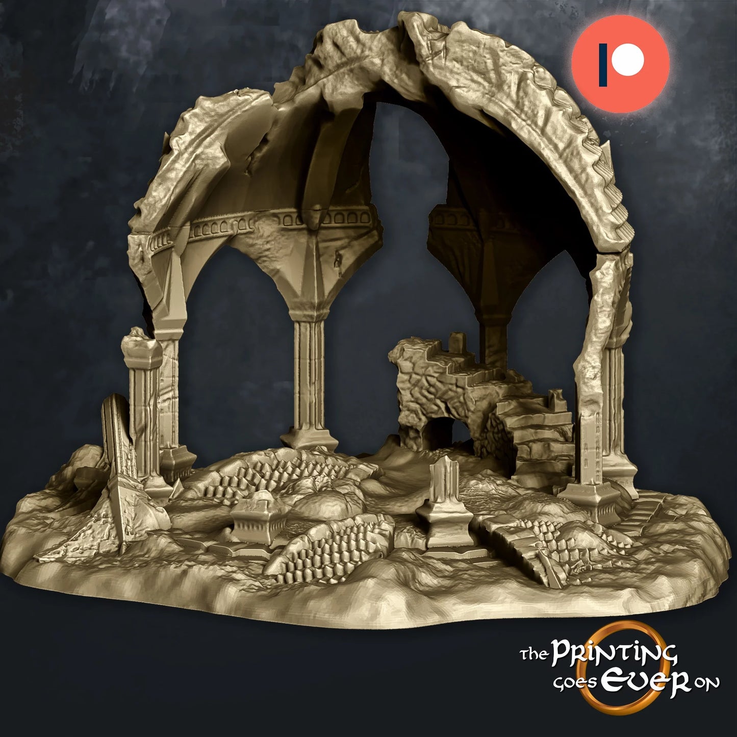 Fehntop Watchtower and Ruins | Waylay at Fehntop | MESBG | The Printing Goes Ever On