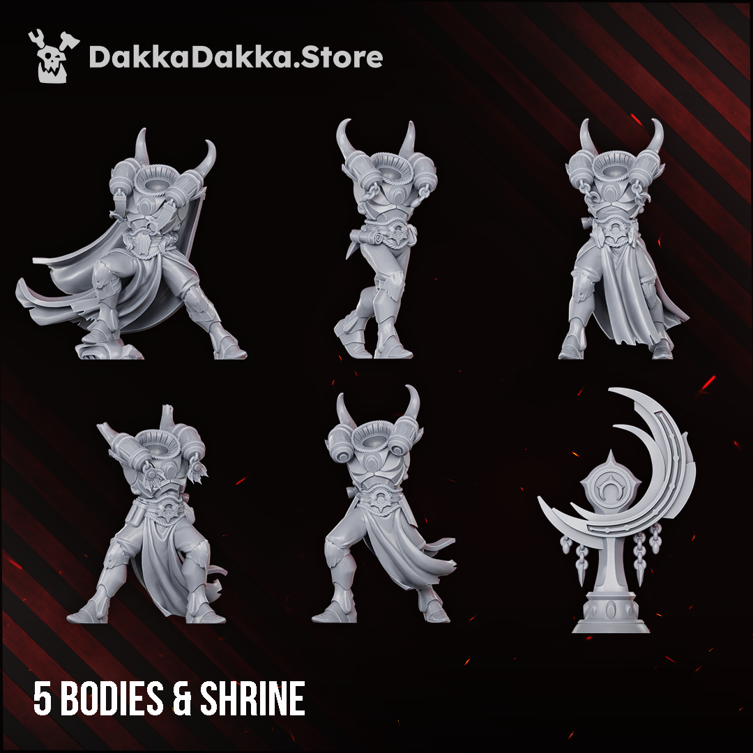 The five Firestorm Guardians bodies and the totem, Dakka Dakka Store render