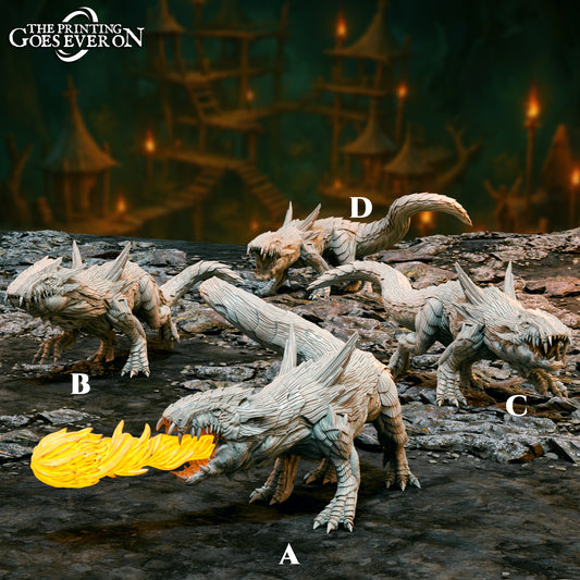 Flaming Drakes | Goblin Dens | MESBG | The Printing Goes Ever On