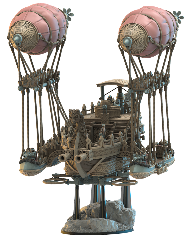 Fugl Airship | Niavellir Dwarves | Lost Kingdom Miniatures