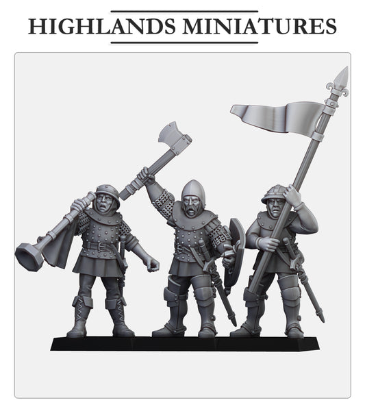 Gallian Crossbowmen | Gallia, the Medieval Kingdom | Highlands Miniatures