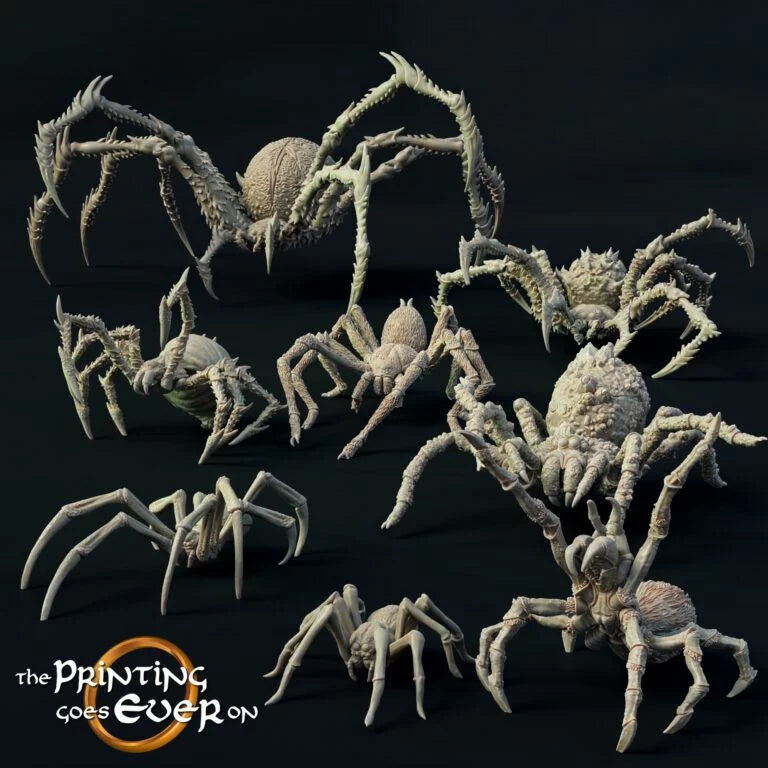 Giant Spiders | Lair of the Brood Mother | MESBG | The Printing Goes Ever On
