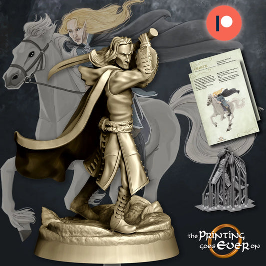 Lord Golloccel – On Foot and Mounted | Crossing the River | MESBG | The Printing Goes Ever On