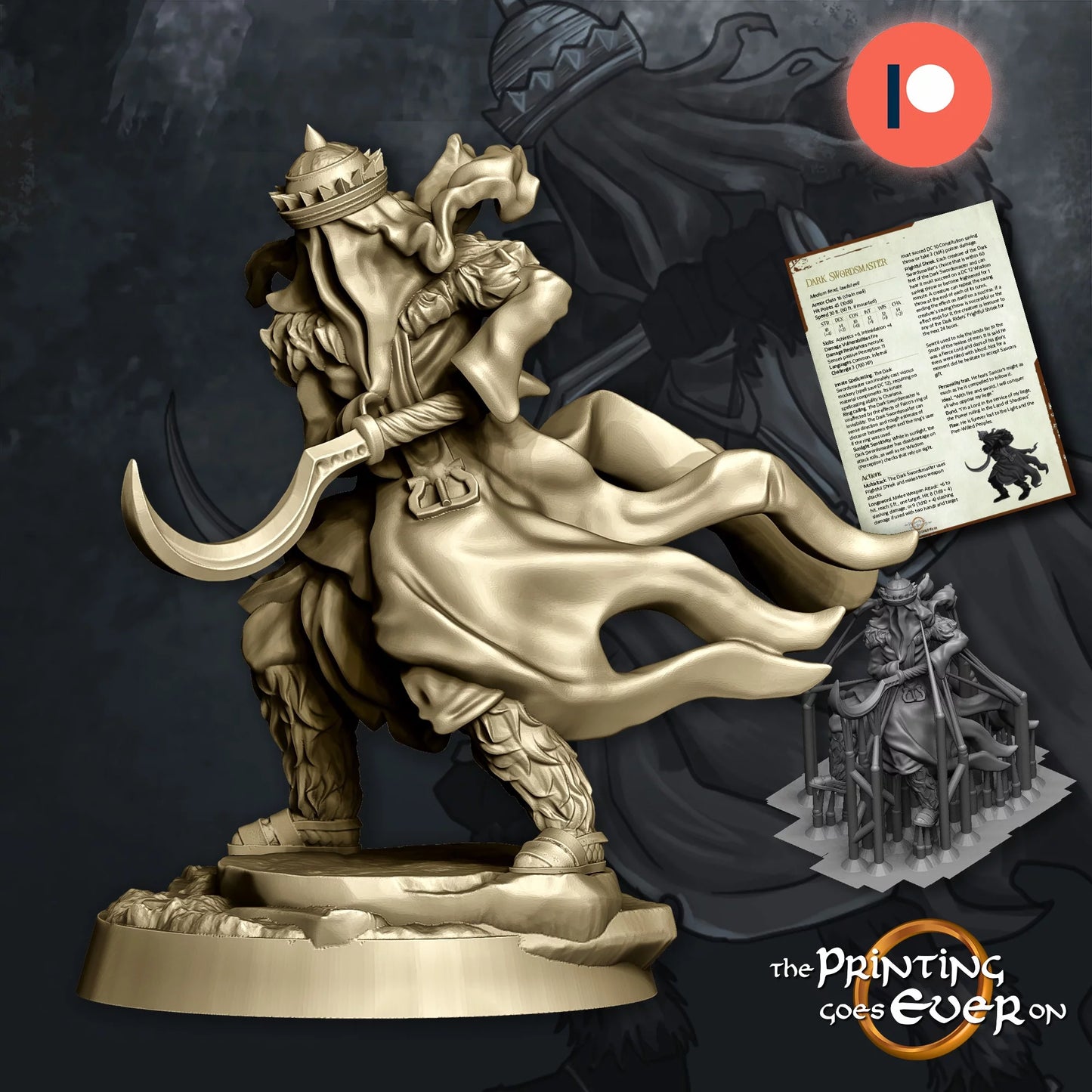 Dark Swordmaster | Waylay at Fehntop | MESBG | The Printing Goes Ever On