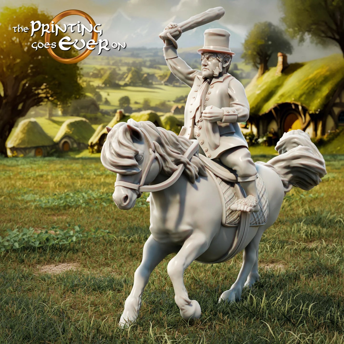 Halfling Sheriff – On Foot and Mounted | Halfling Rebellion | MESBG | The Printing Goes Ever On