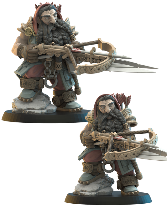 Harald, Armbrøst Hero | Niavellir Dwarves | Lost Kingdom Miniatures