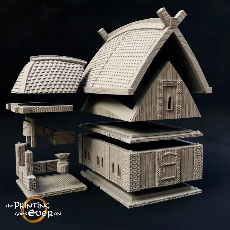 Ridermercia Smith’s House | Realm of the Horse Earls | MESBG | The Printing Goes Ever On